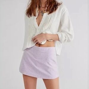 Free People Big Dreams Skort Purple Size 2